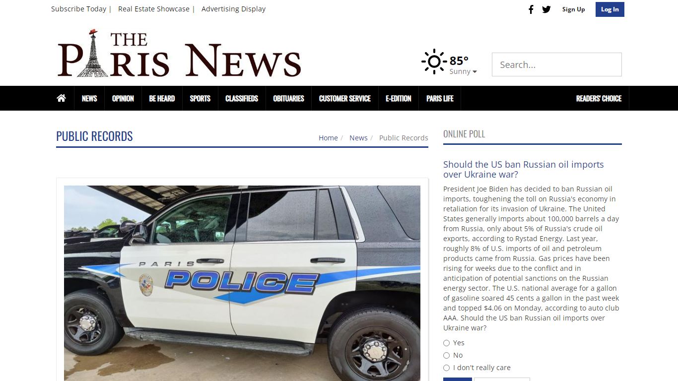 Public Records | theparisnews.com